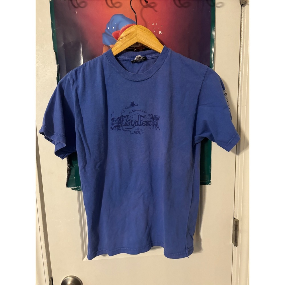 Vintage FloydFest 2004 T-Shirt Blue Organic Cotton Graphic Tee XL Made in USA